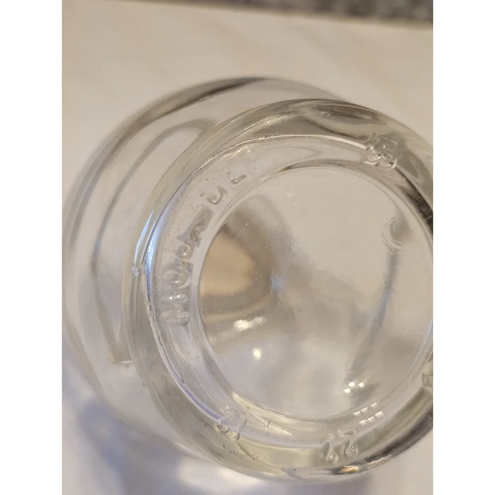 Vintage Clear Designed Glass Decanter Cork Stopper 3.5